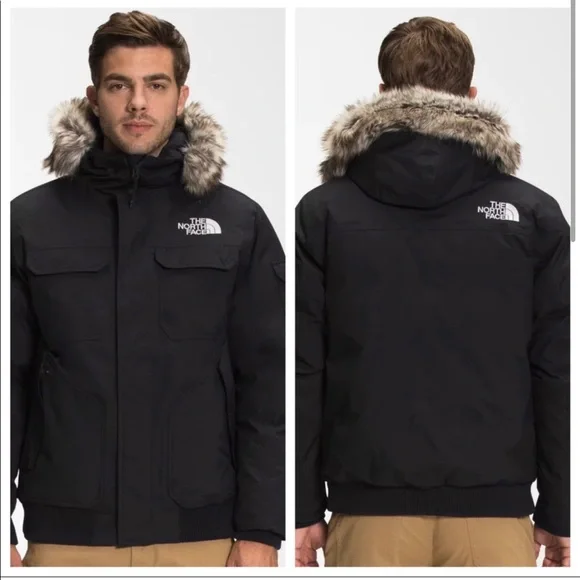 TNF The North Face Gotham Down Coat Dryvent EUC Gray with removable fur collar - Picture 7 of 7